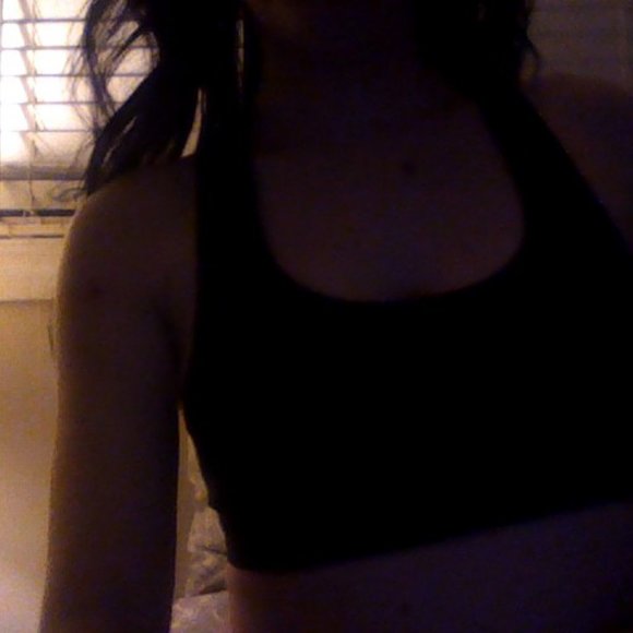 Black and Pink Alo Sports Bra - Picture 3 of 5